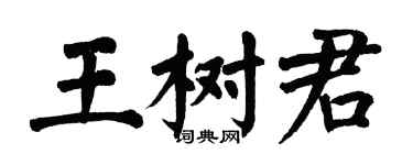 翁闿运王树君楷书个性签名怎么写