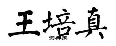 翁闿运王培真楷书个性签名怎么写