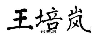 翁闿运王培岚楷书个性签名怎么写