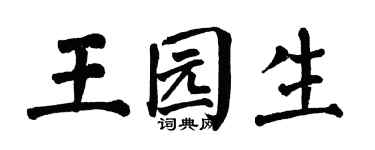 翁闿运王园生楷书个性签名怎么写