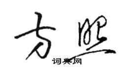 骆恒光方照草书个性签名怎么写