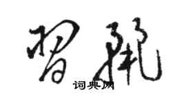 骆恒光习丽草书个性签名怎么写