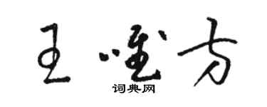 骆恒光王唯方草书个性签名怎么写
