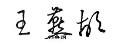 骆恒光王燕胡草书个性签名怎么写