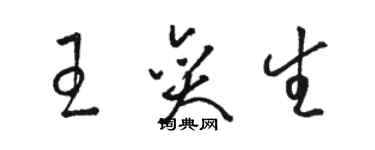 骆恒光王奕生草书个性签名怎么写