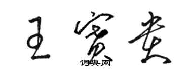 骆恒光王赛贵草书个性签名怎么写