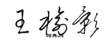骆恒光王榆影草书个性签名怎么写