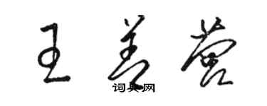 骆恒光王善营草书个性签名怎么写