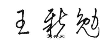 骆恒光王新勉草书个性签名怎么写