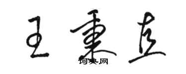 骆恒光王秉直草书个性签名怎么写