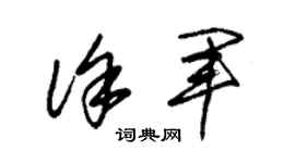 朱锡荣徐军草书个性签名怎么写