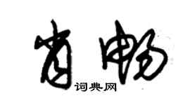 朱锡荣肖畅草书个性签名怎么写
