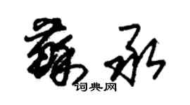 朱锡荣苏承草书个性签名怎么写