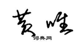 朱锡荣黄唯草书个性签名怎么写