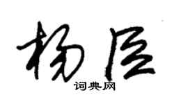 朱锡荣杨臣草书个性签名怎么写