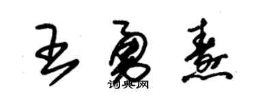 朱锡荣王勇焘草书个性签名怎么写