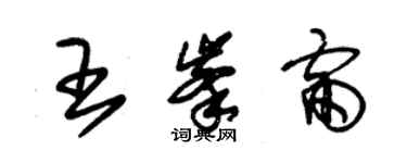 朱锡荣王峰雷草书个性签名怎么写
