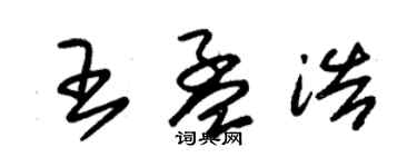 朱锡荣王孟浩草书个性签名怎么写