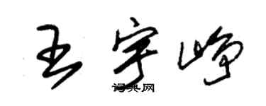 朱锡荣王宇峥草书个性签名怎么写