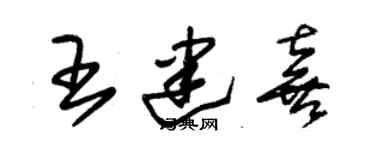 朱锡荣王建喜草书个性签名怎么写