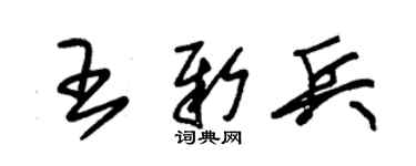 朱锡荣王新兵草书个性签名怎么写