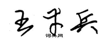 朱锡荣王幸兵草书个性签名怎么写