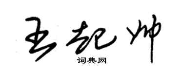 朱锡荣王起帅草书个性签名怎么写