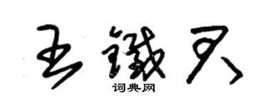 朱锡荣王铁君草书个性签名怎么写
