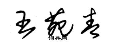 朱锡荣王苑青草书个性签名怎么写