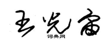 朱锡荣王光宙草书个性签名怎么写