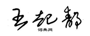 朱锡荣王起静草书个性签名怎么写