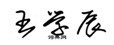 朱锡荣王学辰草书个性签名怎么写