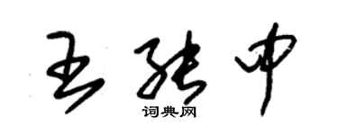 朱锡荣王能中草书个性签名怎么写