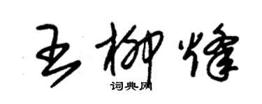 朱锡荣王柳烽草书个性签名怎么写