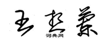 朱锡荣王想兰草书个性签名怎么写