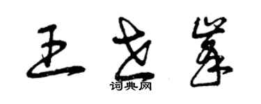 曾庆福王世峰草书个性签名怎么写
