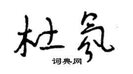 曾庆福杜氛草书个性签名怎么写