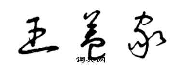 曾庆福王益家草书个性签名怎么写