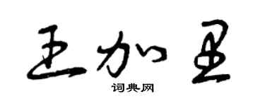 曾庆福王加里草书个性签名怎么写