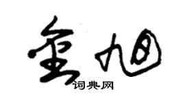 朱锡荣金旭草书个性签名怎么写