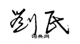 曾庆福刘民草书个性签名怎么写