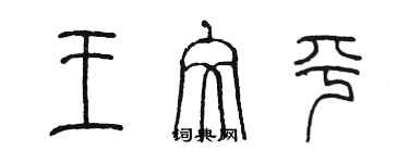 陈墨王文平篆书个性签名怎么写
