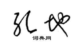 梁锦英孔地草书个性签名怎么写