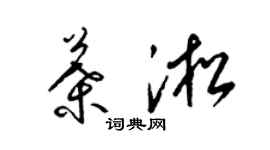 梁锦英叶淞草书个性签名怎么写