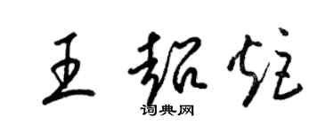 梁锦英王超炬草书个性签名怎么写