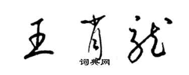 梁锦英王肖龙草书个性签名怎么写
