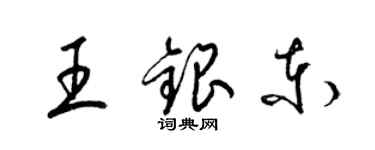 梁锦英王银东草书个性签名怎么写