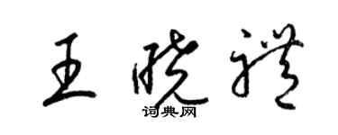 梁锦英王晓礼草书个性签名怎么写
