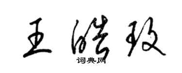 梁锦英王皓玫草书个性签名怎么写