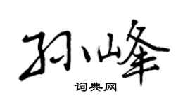 曾庆福孙峰行书个性签名怎么写